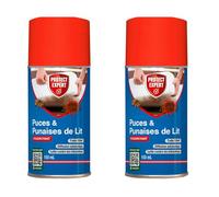 PROTECT EXPERT 2 Aérosols Anti-Punaises de Lit & Puces - 2x150ml