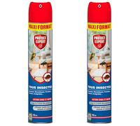 PROTECT EXPERT 2 Aérosols Insectes Volants & Rampants - 2x750ml
