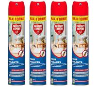 PROTECT EXPERT 4 Aérosols Anti-Insectes Volants - 4x750ml
