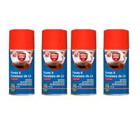PROTECT EXPERT 4 Aérosols Anti Punaises De Lit & Anti Puces - Diffusion Auto - 100m3 - Efficace Face Aux Infestations PUPA150NX4