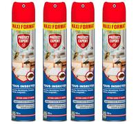 PROTECT EXPERT 4 Aérosols Insectes Volants & Rampants - 4x750ml