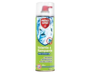 PROTECT EXPERT Aérosol Spray Givrant - Sans Insecticide - 300ml | Anti-Insectes Volants & Rampants - Cafards, Punaises de Lit, Fourmis, Guêpes, Frelons - FREEZ300