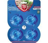 PROTECT EXPERT Anti-Fourmis Boîtes Appât x4 Détruit durablement et en profondeur