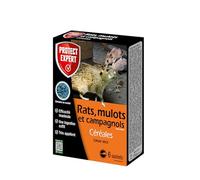 PROTECT EXPERT Anti-Rats, Mulots & Campagnols - 6 Sachets - 125g