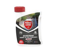PROTECT EXPERT Désherbant Concentré - Cours Allées Terrasses - Effets Visibles Sous 3h - 700ml - Jusqu’à 58m² Traités - Bidon Doseur PROCOUR700