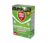 PROTECT EXPERT Désherbant Concentré Localisé Contre Les Mauvaises Herbes Du Gazon - 450ml - Soit 200 m² - Non Sélectif - Bidon Doseur DG400
