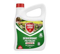 PROTECT EXPERT Désherbant Polyvalent Concentré - Effets Visibles en 3h - 2,5L - Jusqu’à 150m² Traités - Bidon Doseur PROHERBIO25N