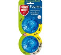 PROTECT EXPERT Lot De 2 Boites Appâts - Anti Fourmis & Fourmilières - Effets Visibles Dès La Première Semaine - Action 12 Semaines - 2x2g - Intèrieur & Abords De Maison FBOIT2N