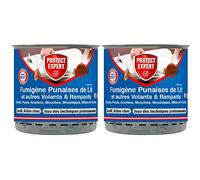 PROTECT EXPERT Lot de 2 Fumigènes Anti-Punaise De Lit - 2x10g - Elimine Les Larves & Punaises De Lit & Acariens Sans Dépôts Visibles ni Odeurs Persistantes - Curatif & Action Choc PUMIG10X2