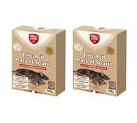 PROTECT EXPERT Répulsif Rats & Souris - 2x100g - Action Barrière - Intérieur & Abords De La Maison - Traitement Préventif