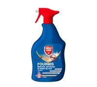 PROTECT EXPERT Spray Anti-Fourmis - Balcons - Terrasses - Pieds De Murs - 1L - Action Choc & Longue Durée - Effets Visibles Dès La Première Heure - Prêt-à-l'emploi - DTMAL1