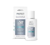 PROTECT Fluide pour le visage SPF50+ - Haute protection UV - Nourrit et apaise la peau - Protège contre les dommages causés par les UV - Complément aux sérums rétinaux - De medipharma cosmetics