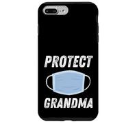 Protect Grandma Face Mask Social Distancing + Hygiene Masks Coque pour iPhone 7 Plus/8 Plus