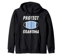 Protect Grandma Face Mask Social Distancing + Hygiene Masks Sweat à Capuche