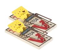 PROTECT HOME Lot de 2 pièges à Souris Classique en Bois avec Grande Force de Frappe