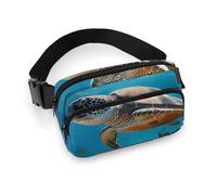 Protect Marine Life Sac banane tendance avec sangle réglable pour entraînement en plein air cyclisme Unisexe Blanc 20 x 13 cm, blanc, 20x13cm, Sac banane
