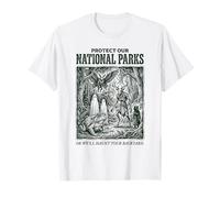 Protect Our National Parks Mothman Cryptid Weirdcore Horror T-Shirt