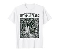 Protect Our National Parks Mothman Cryptid Weirdcore Horror T-Shirt