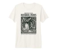 Protect Our National Parks Mothman Cryptid Weirdcore Horror T-Shirt Haut de Gamme