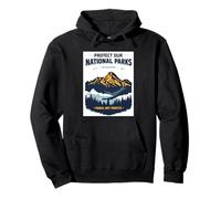 Protect Our National Parks Retro Vintage Randonnée Homme Femme Sweat à Capuche