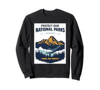 Protect Our National Parks Retro Vintage Randonnée Homme Femme Sweatshirt