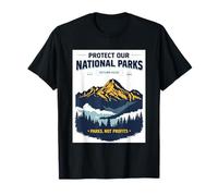 Protect Our National Parks Retro Vintage Randonnée Homme Femme T-Shirt