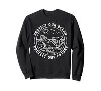 Protect Our Ocean Notre Avenir Protéger Baleine Sweatshirt
