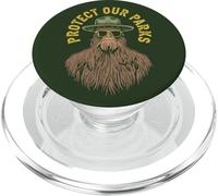 Protect Our Parks! Sasquatch Park Ranger Funny Bigfoot PopSockets PopGrip pour MagSafe