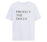 Protect The Dolls T-Shirt, Protects The Dolls Tees for Men Women Casual (White,S)