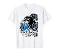 Protect The Innocent Panther Tattoo Ruban Bleu Plaidoyer T-Shirt