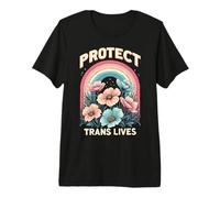 Protect Trans Lives Trans Women Transgenres T-Shirt Haut de Gamme