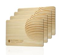 Protect Your Data DEKRA Carte bloqueur RFID en bois certifiée I Dernière technologie de brouillage E-Field - Pour protéger contre le vol de données I Carte extra fine de 0,8 mm pour chaque