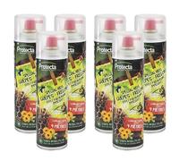 PROTECTA - Aérosol glu - Anti guêpes et frelons spécial nids - 500 ml - Sans insecticide - UAB - Longue portée jusqu'à 4 mètres (6, Lot)