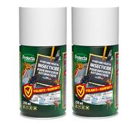 Protecta® Aérosol Insecticide - Anti-Moustiques, Mouches, Cafards & Fourmis - Insectes Rampants et Volants - Pyrèthre Végétal - Effet Choc & Anti-Réinfestation - Fabriqué en France (Lot de 2)