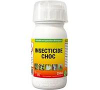 Protecta Insecticide Choc Jardin Concentré - Insecticide Pucerons, Cochenilles, Thrips, Acariens & Araignée Rouge - Plantes, Rosiers et Potager - Utilisable en Agriculture Biologique - 250 ML