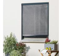 Protecta Moustiquaire Enroulable Anti-Pollen en alu pour fenêtre - Gris Anthracite - L80 x H130cm