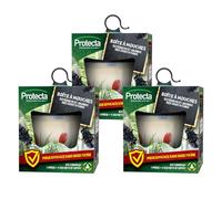 Protecta® - Piège à Mouches Extérieur Réutilisable - Anti-Mouches Efficace sans Insecticide - avec 4 Appâts Alimentaires - Idéal pour Jardin & Terrasse - Fabriqué en France (3)