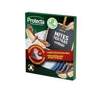 Protecta Piège Anti-Mites Textiles x4 - Phéromones Incluses - sans Insecticide & Inodore - Protection Placards & Penderies Jusqu’à 3 Mois