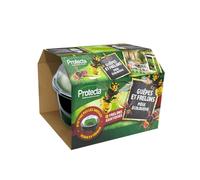 Protecta® - Piège Guêpes et Frelons Asiatiques - Piège Extérieur Efficace - Anti-Guêpes, Anti-Frelons & Anti-Mouches - sans Produit Chimique - Grande Capacité