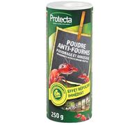 Protecta® - Poudre Répulsive Anti-Fourmis 250 g - Action Immédiate - Formule au Pyrèthre - Protection Intérieur & Alentours de la Maison
