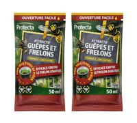 PROTECTA Recharge 2 x 50ml pour Piège à Guêpes et Frelons - Attractif Concentré - Compatible Tous Pièges - N’Attire Pas les Abeilles