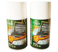 PROTECTA - Recharge Pyrèthre Anti Mouches & Anti Moustiques - Lot de 2 - Manuel ou pour diffuseur automatique