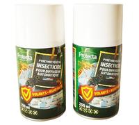 PROTECTA - Recharge Pyrèthre Anti Mouches & Anti Moustiques - Lot de 2 - Manuel ou pour diffuseur automatique