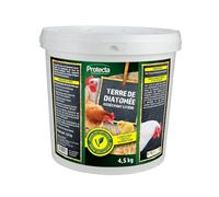 Protecta Terre de diatomée Basse-cour 100% naturelle anti-parasites – Poudre 4,5 kg
