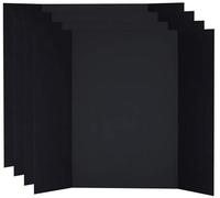 Protectafile Tableau de présentation en mousse avec trois plis noir 840 x 594 mm (A1-A2) - Idéal pour présenter des œuvres d'art et des projets - Tableau léger à plis, présentoir pliable pour projet