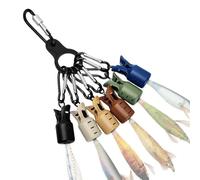 Protecteur ABS pour hameçons calmar avec fixation robuste et design compact | Protection résistante pour appâts de calmar équipée d'un lien de liaison pratique pour la gestion des accessoires de pêche