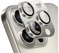 Protecteur Cam¿¿Ra Arri¿¿Re Compatible Avec Iphone 16 Pro/16 Pro Max, Coque Lentille En Alliage D'aluminium Avec Verre Tremp¿¿ Hd - Gris