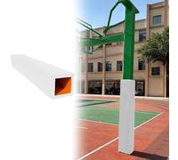 Protecteur carré de poteau de basket-ball de 183 cm de haut et 4 cm d'épaisseur pour poteaux de 10 x 10 cm, 15 x 15 cm, 20 x 20 cm, enveloppement à 4 côtés, parfait pour la sécurité et l'absorption
