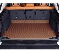 Protecteur Coffre Tapis De Coffre Voiture en Cuir Décoration Protection Garniture Intérieure Accessoires Modification pour BMW X5 G05 2019-2021(Main Pad-Khaki)