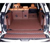 Protecteur Coffre Tapis De Coffre Voiture en Cuir Décoration Protection Garniture Intérieure Accessoires Modification pour BMW X5 G05 2019-2021(Brwon-8 pcs)